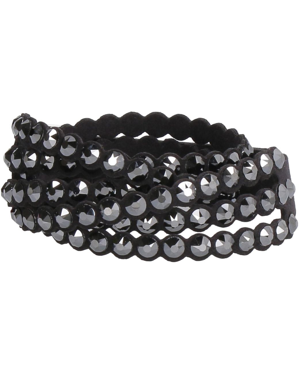 Swarovski Slake Black Bracelet with Jet Hematite Crystals - Gently Used |  #1814120676