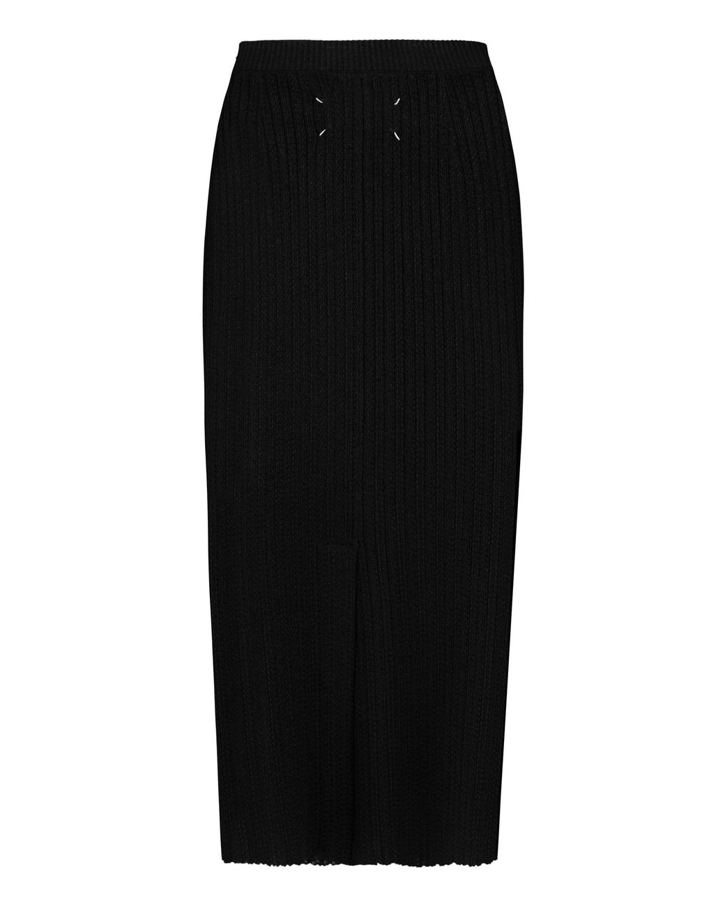 Maison Margiela Black Knit Midi Dress
