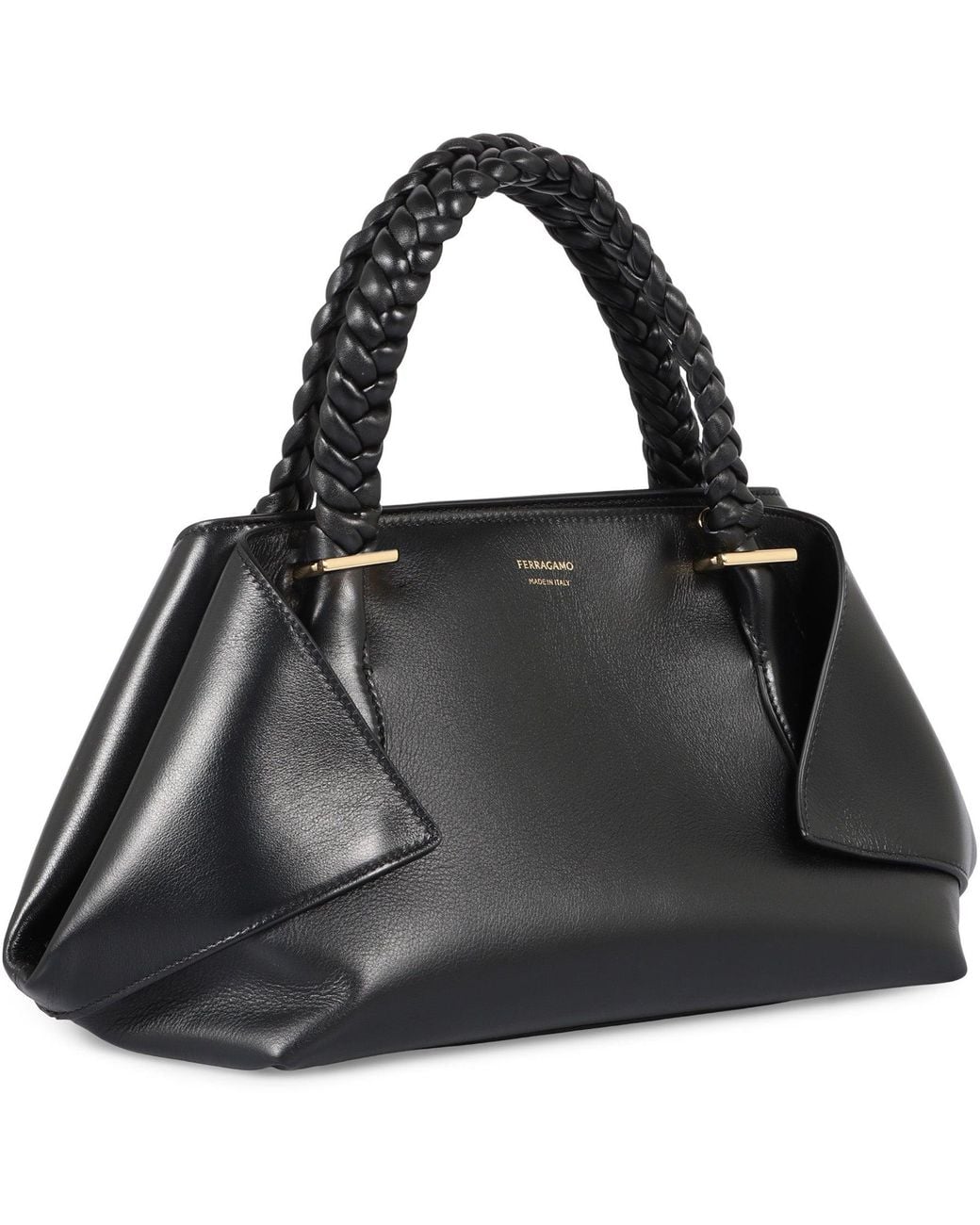 Ferragamo Black Leather Handbag