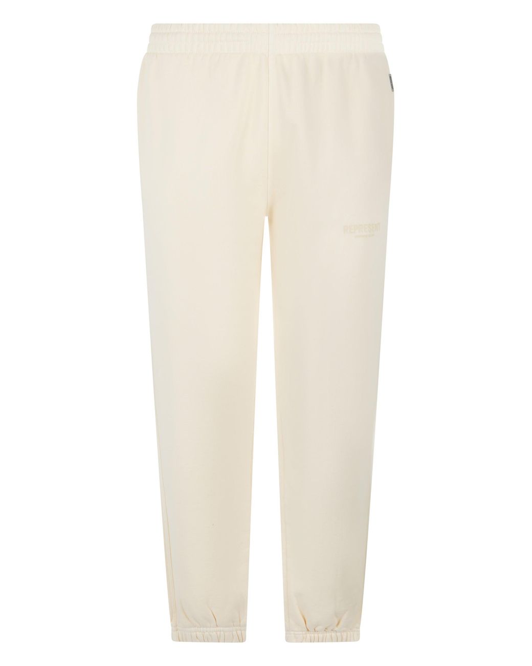 Represent White Fleece Cotton Pants for men