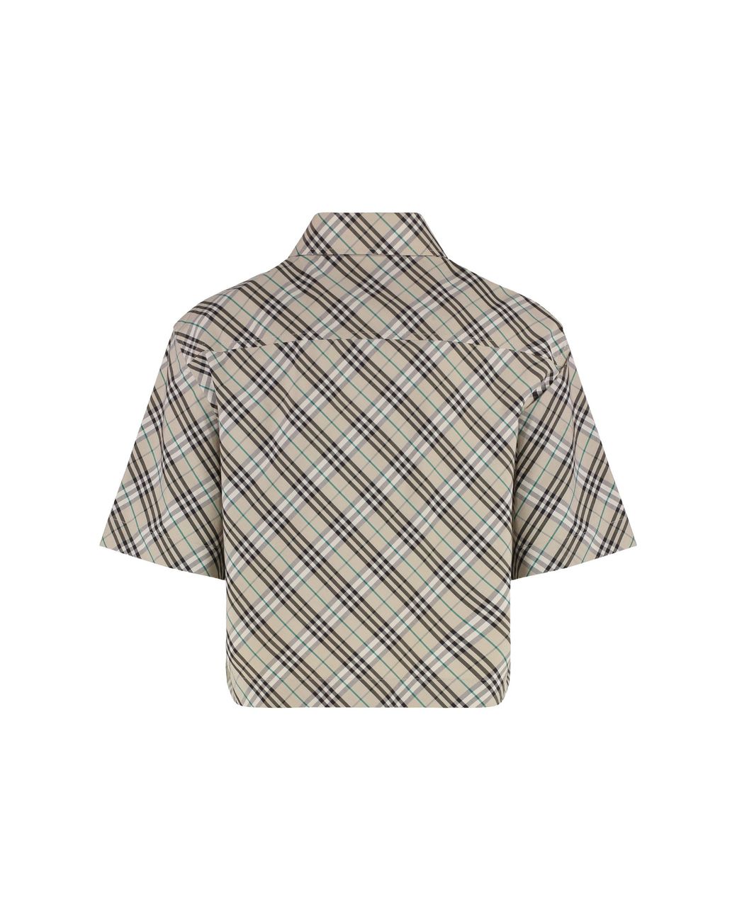 Burberry Gray Regular Checks Shirt