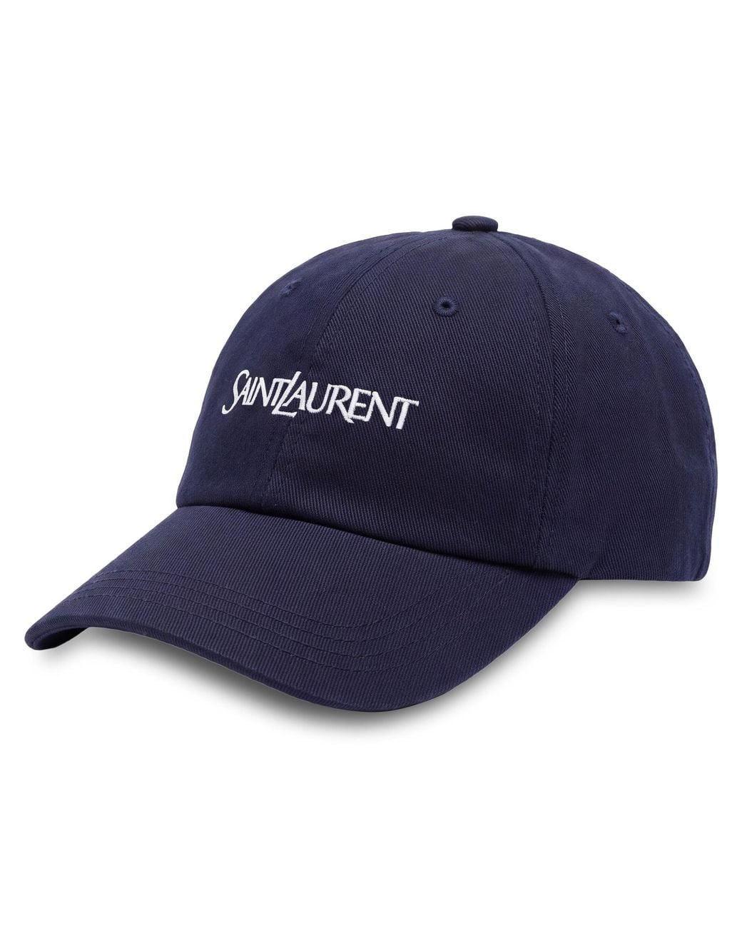 Saint Laurent Blue Cap With Embroidery for men