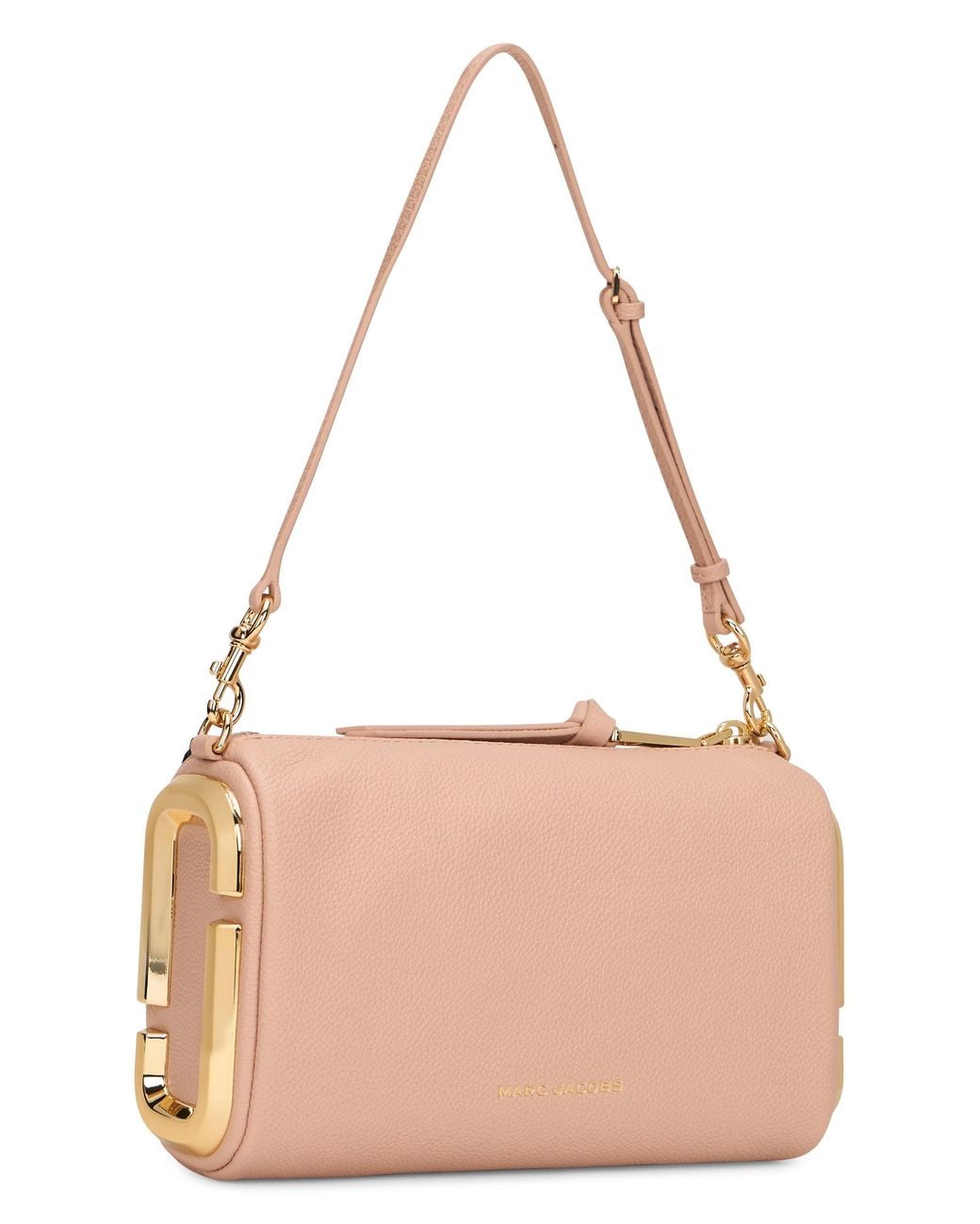 Marc Jacobs Pink Leather Shoulder Bag Snapshot Bovine Suede