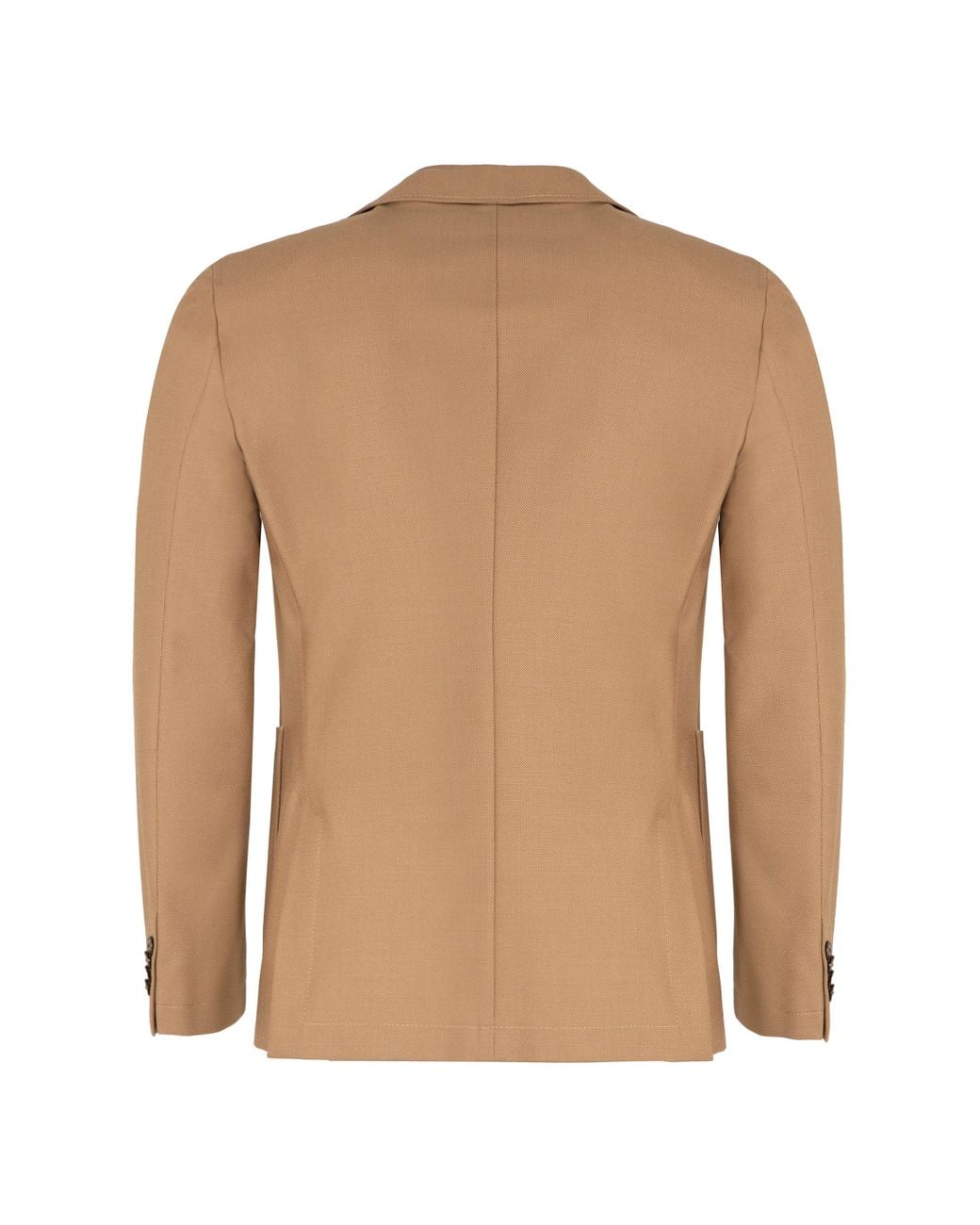 Boss Brown Single-Breasted Two-Button Jacket for men