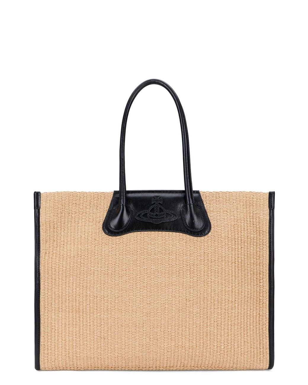 Vivienne Westwood Natural Tote Bag Troy Woven Cotton