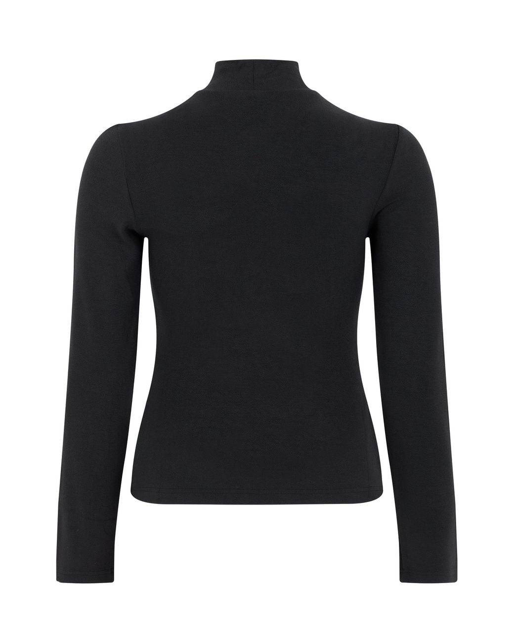 Farm Rio Black Top With Long Sleeves And Floral Application
