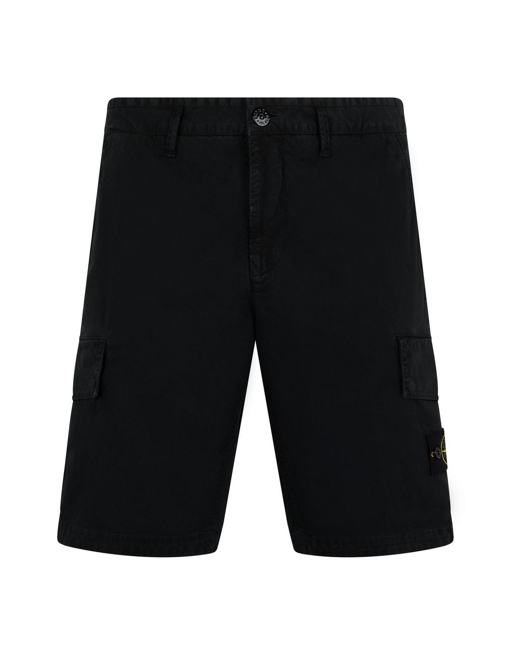 Stone Island Black Bermuda Cargo for men