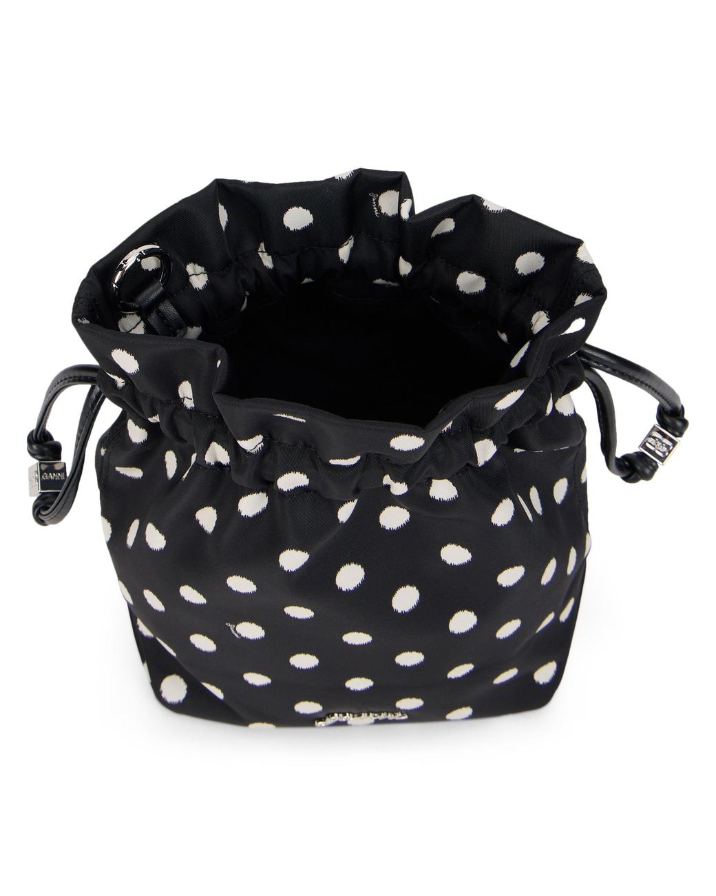 Ganni Black Bag With Dots