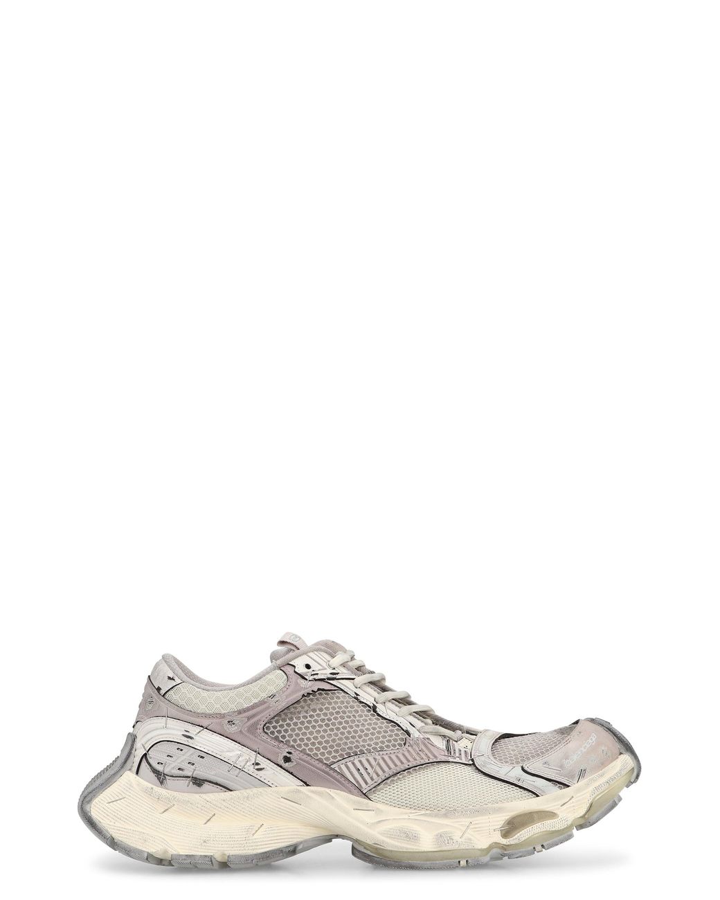 Balenciaga Gray Stapler Low-Top Sneakers for men