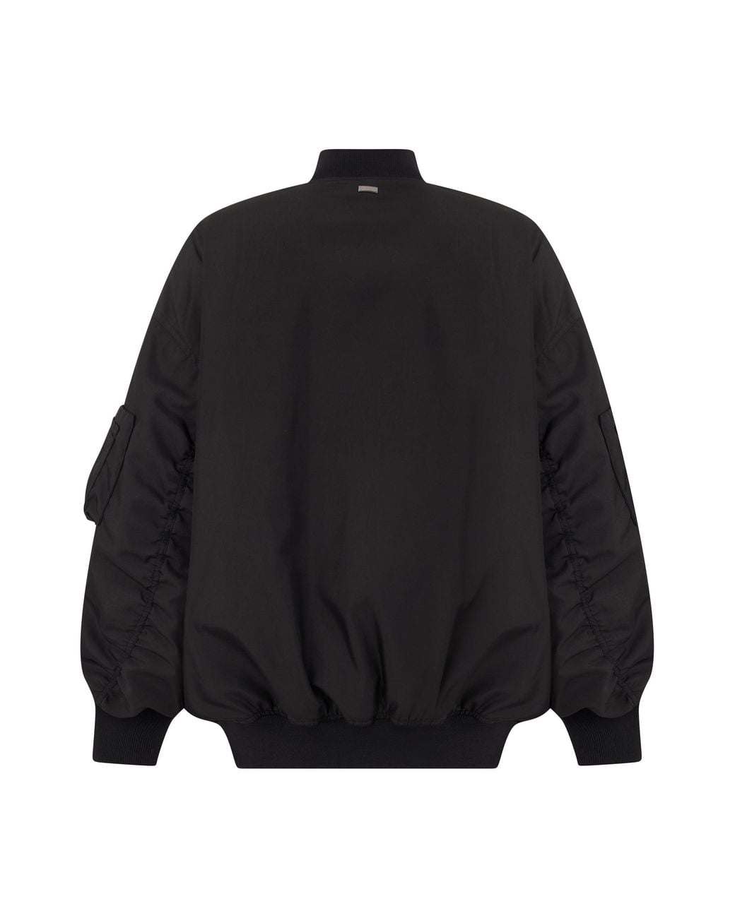 Herno Black Bomber With Zipper