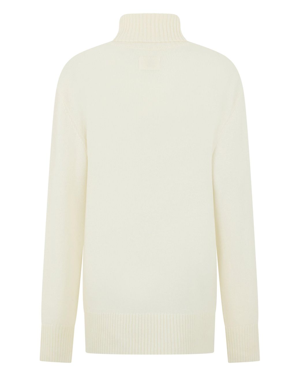Totême White Turtleneck Sweater — Cashmere