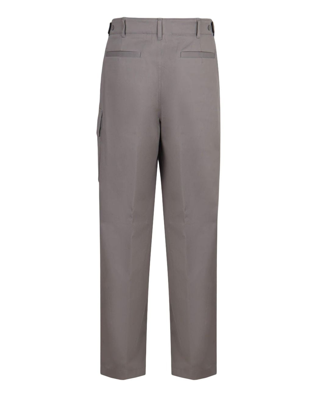 Fendi Gray Trousers In Gabardine Cotton for men