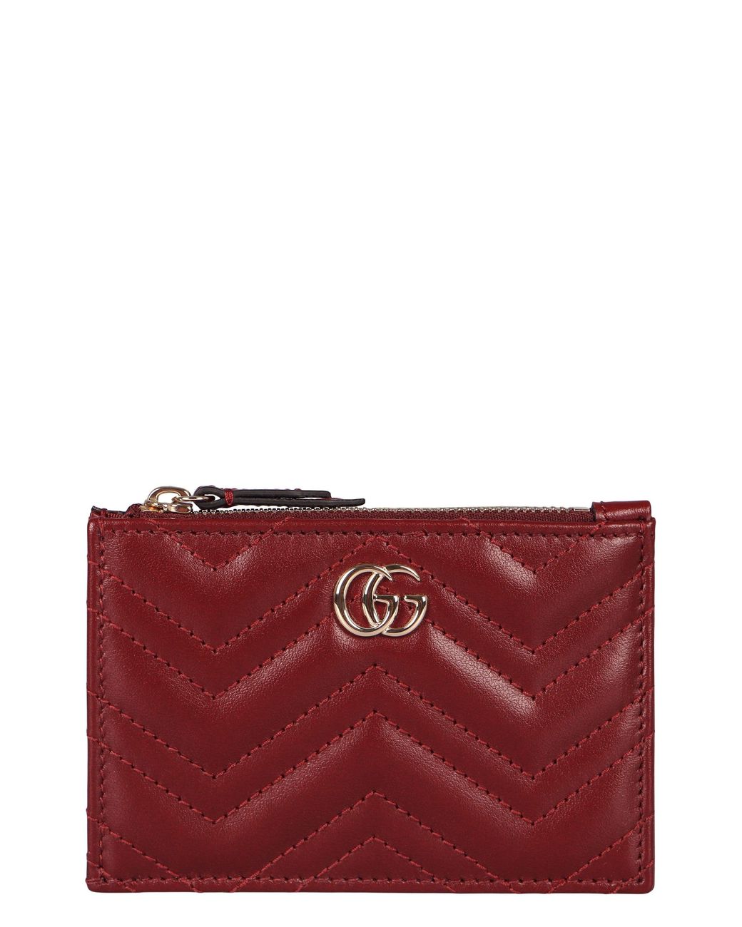 Gucci Red Leather Keyring