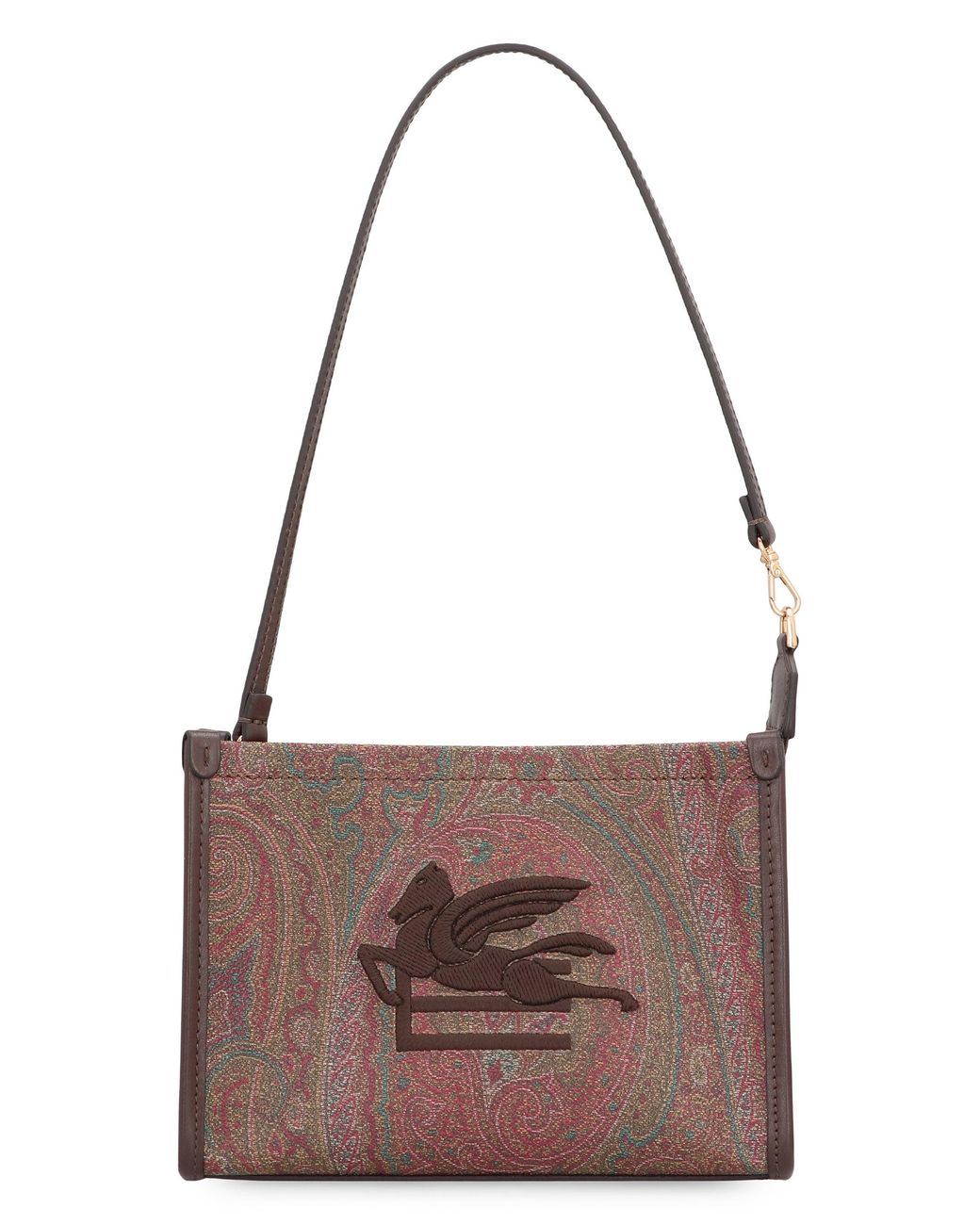 Etro Brown Pouch Arnica With Pegaso