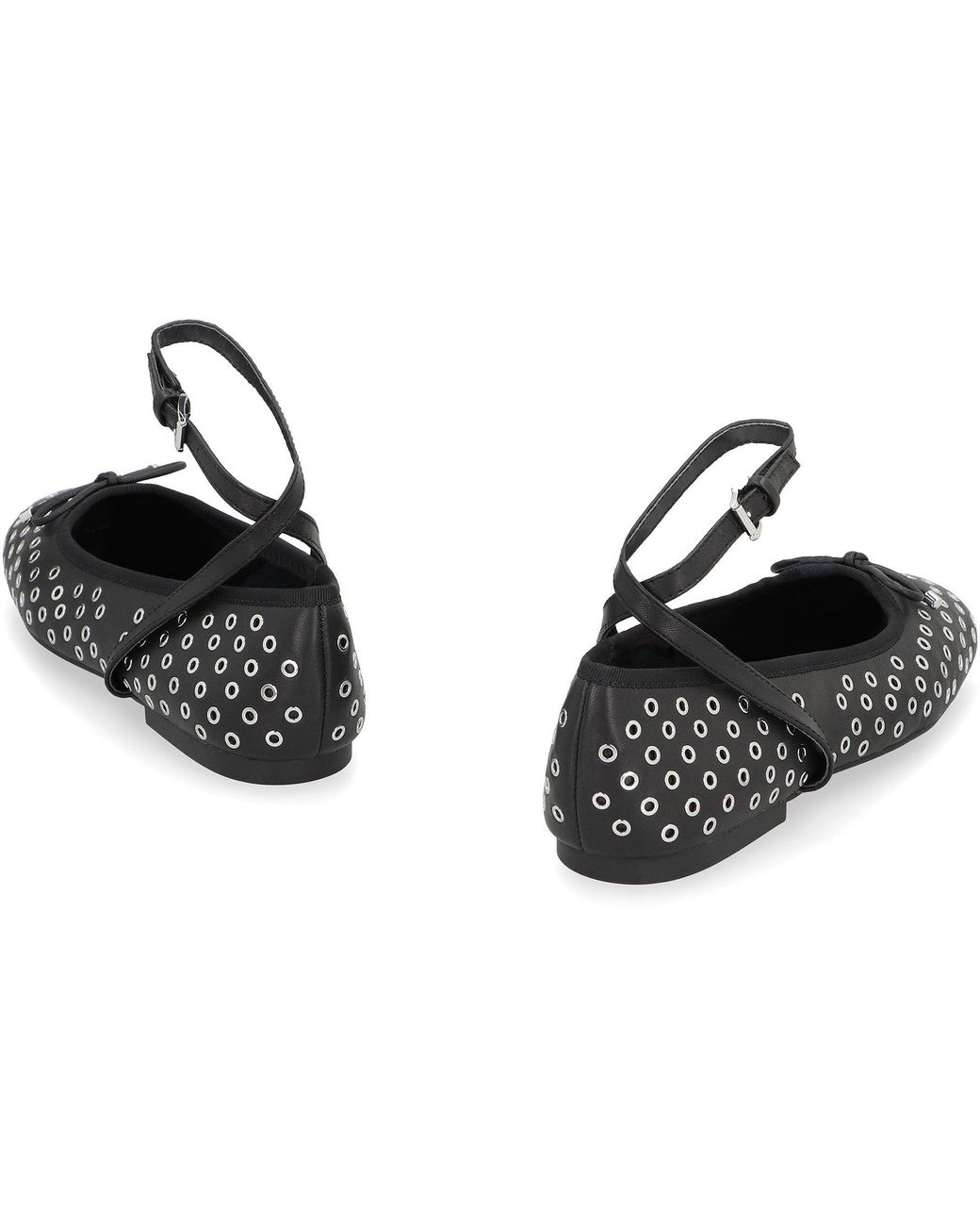 MICHAEL Michael Kors Black Collette Flex Leather Ballet Flats