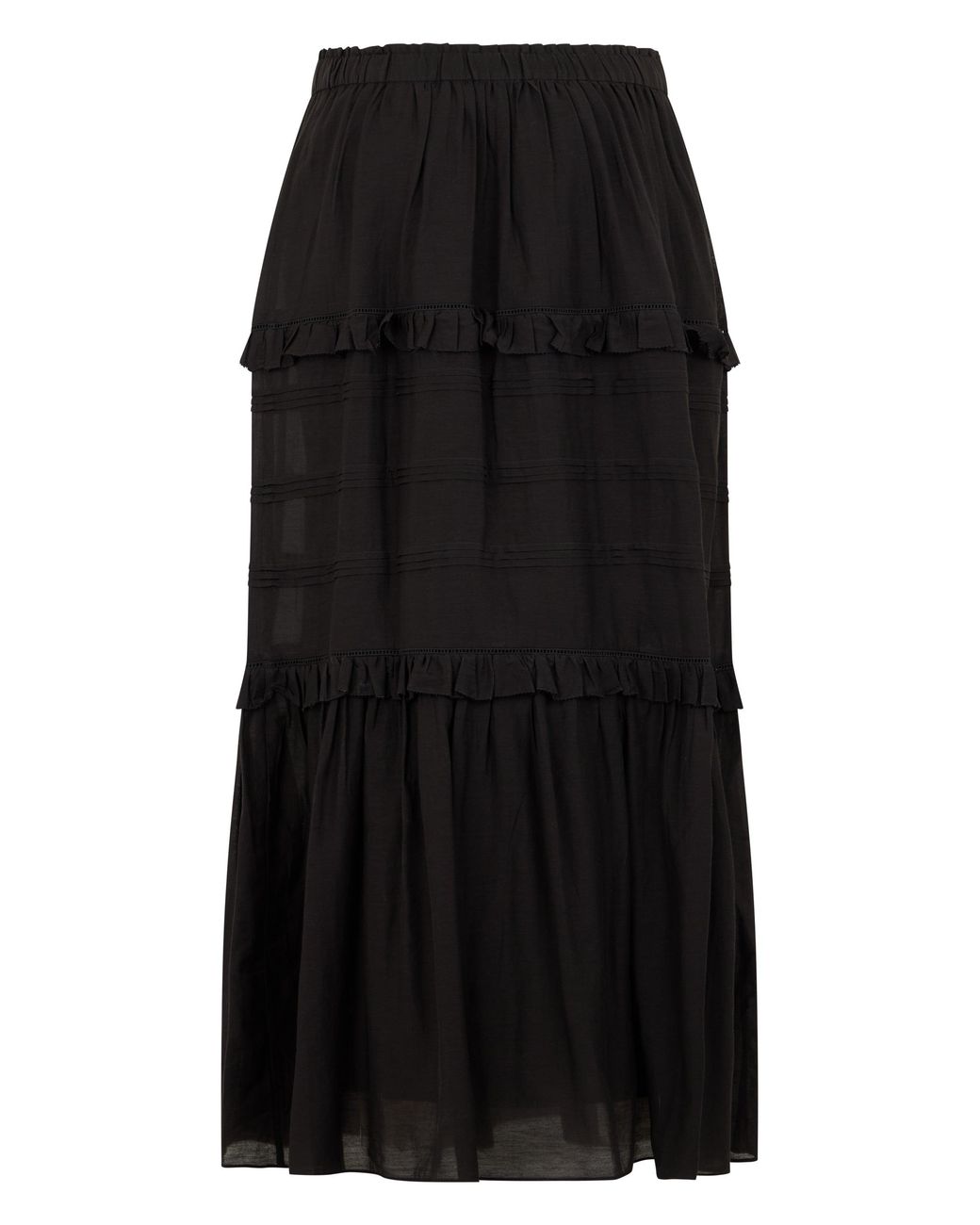 Isabel Marant Black Long Skirt Cotton