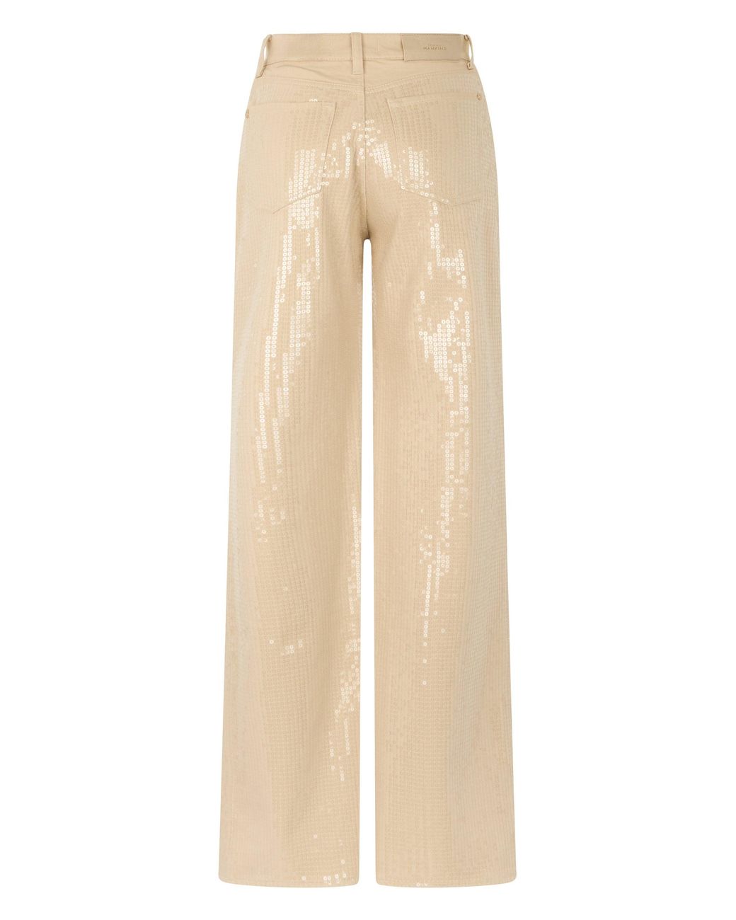 7 For All Mankind Natural Wide-Leg Trousers Cotton