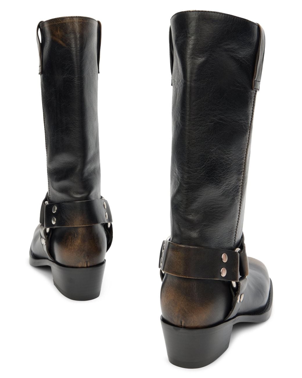 Paris Texas Black Boots With Buckle