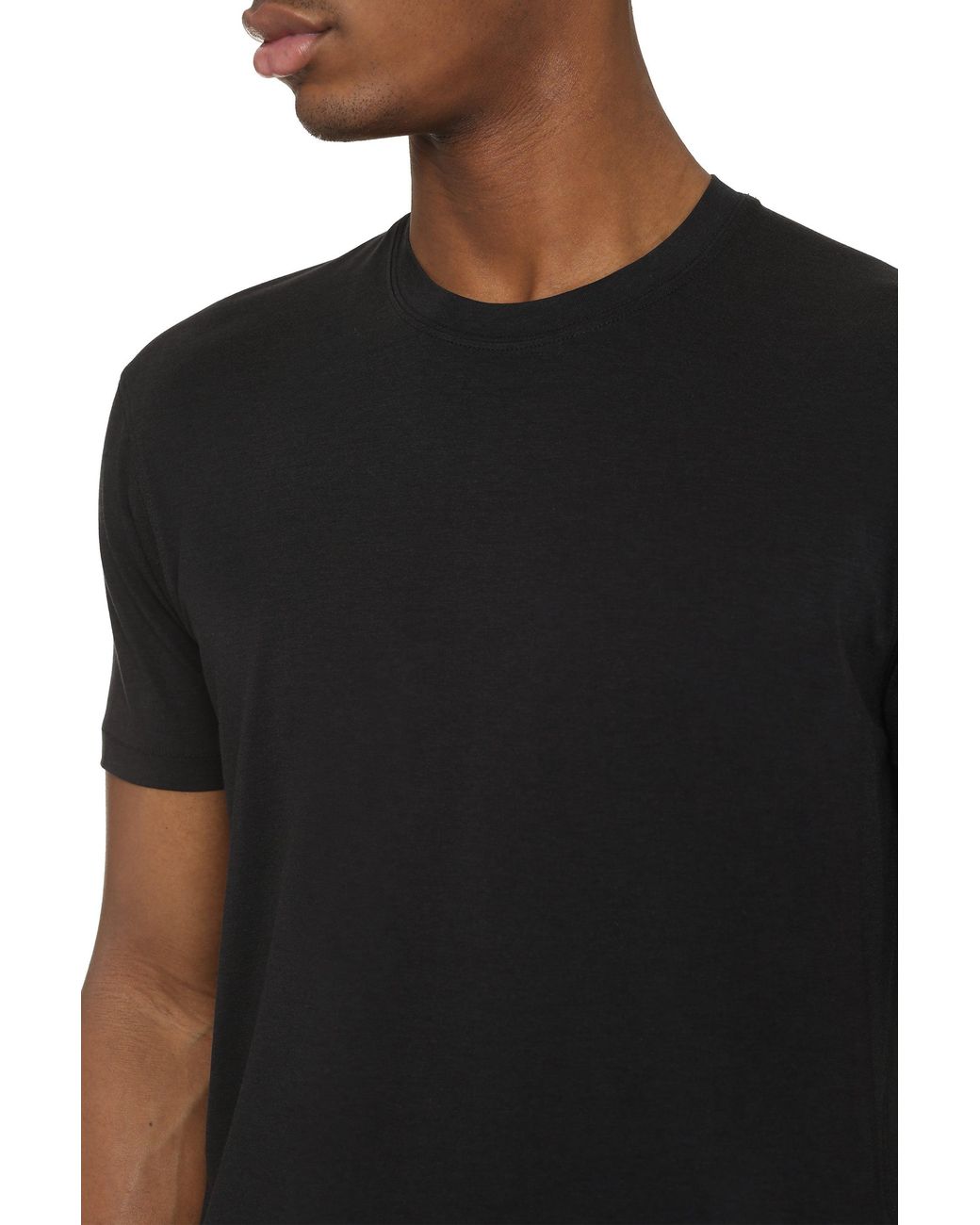 Tom Ford Black Soft Heathered T-Shirt For for men