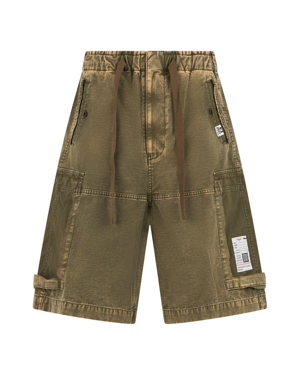 Maison Mihara Yasuhiro Green Cargo Shorts for men