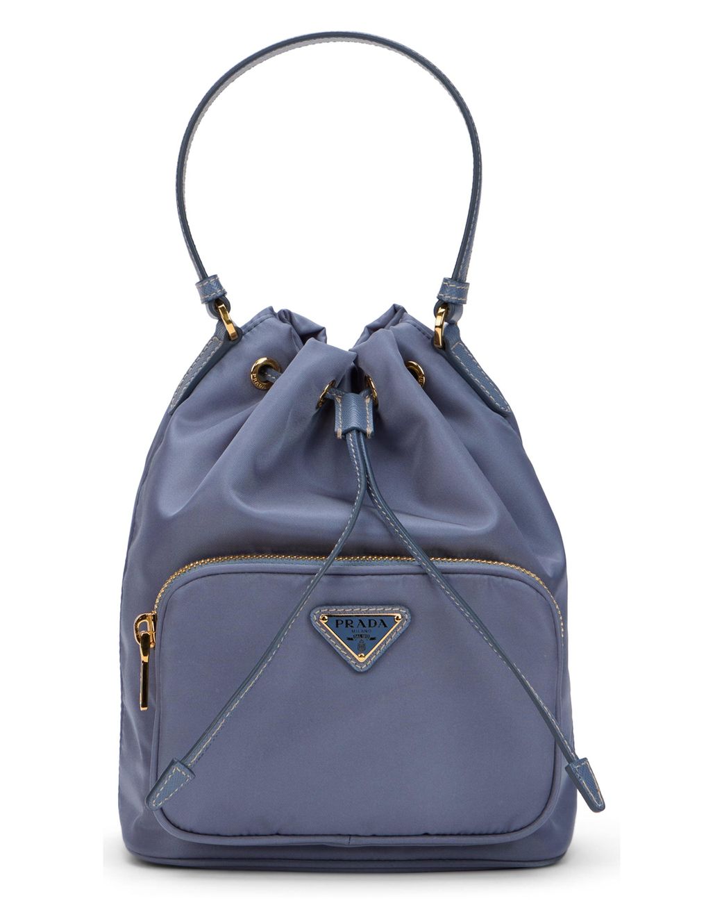 Borsa a Secchiello Duet di Prada in Blue