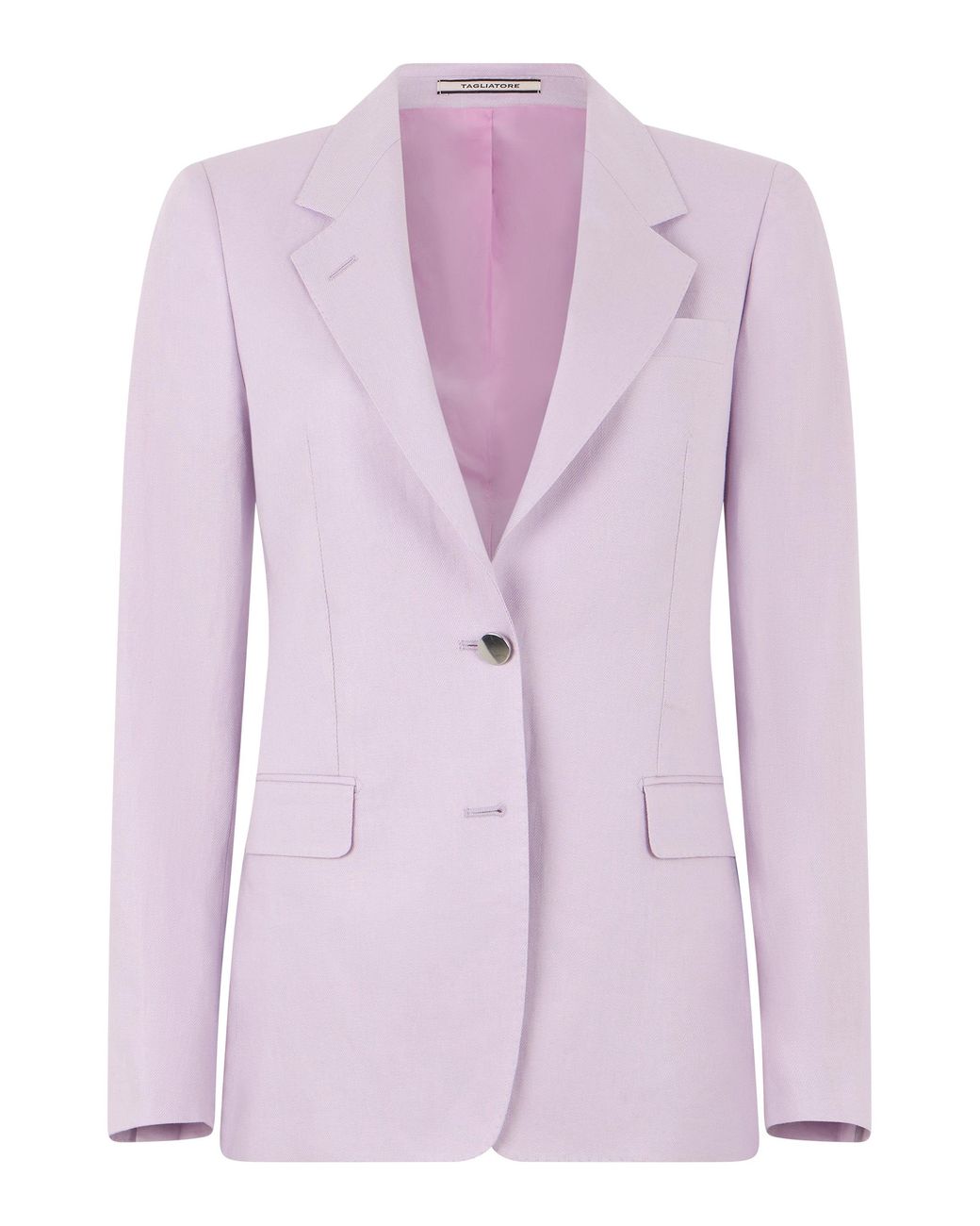 0205 Tagliatore Purple Single-Button Blazer