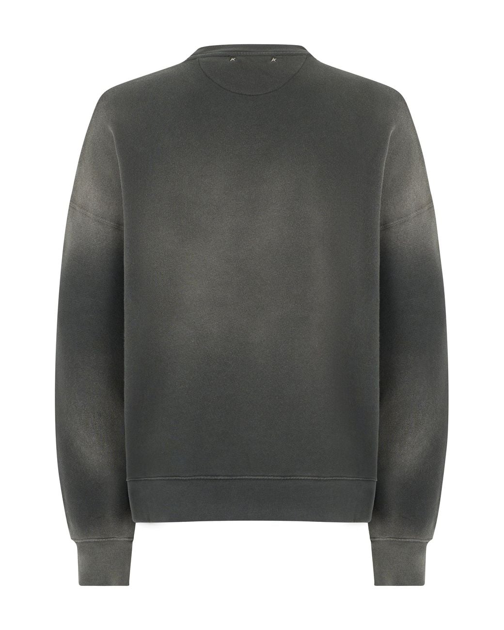 Golden Goose Deluxe Brand Gray Cotton Sweatshirt With Embroidery for men