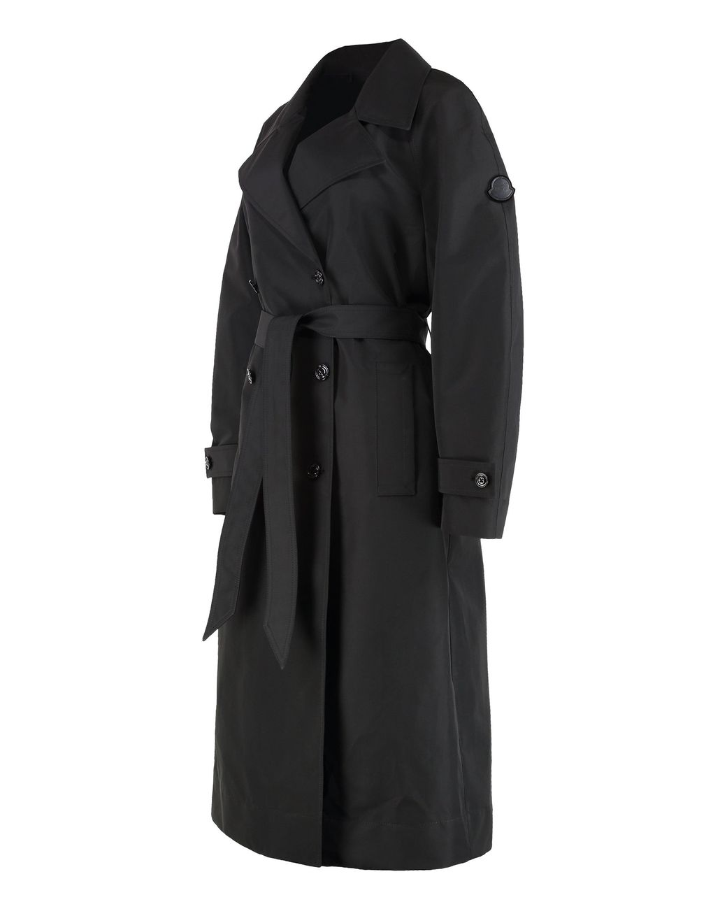 Moncler Genius Black Trench Coat Zake Polyester & Raincoats
