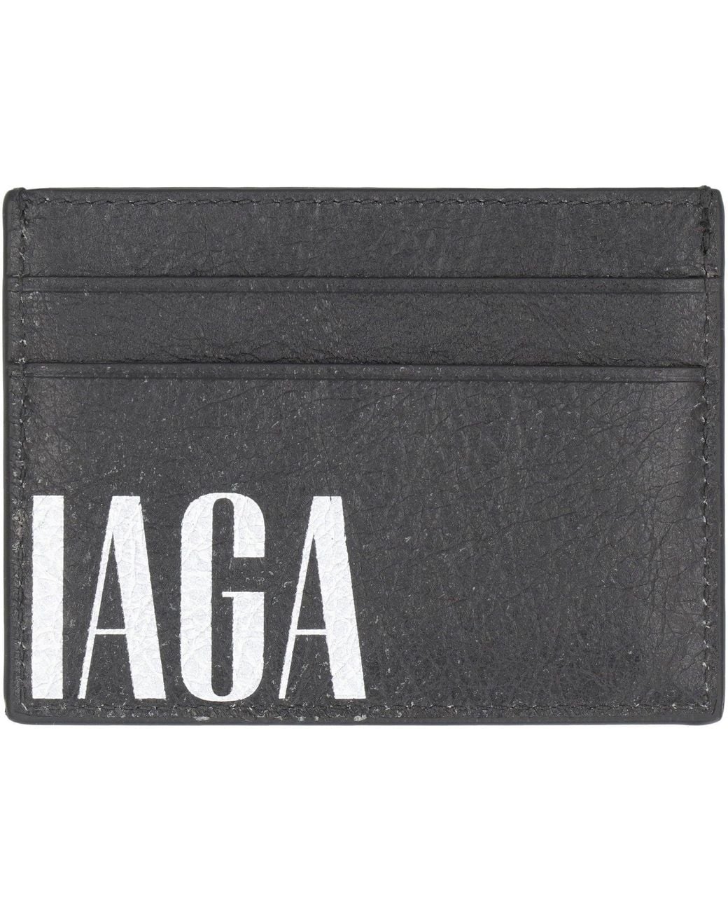Balenciaga Gray Editor Leather Coin Purse for men