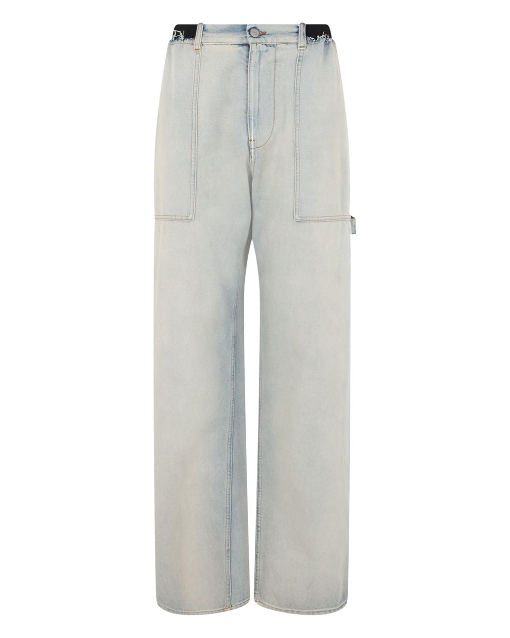 MM6 by Maison Margiela Gray Straight Jeans