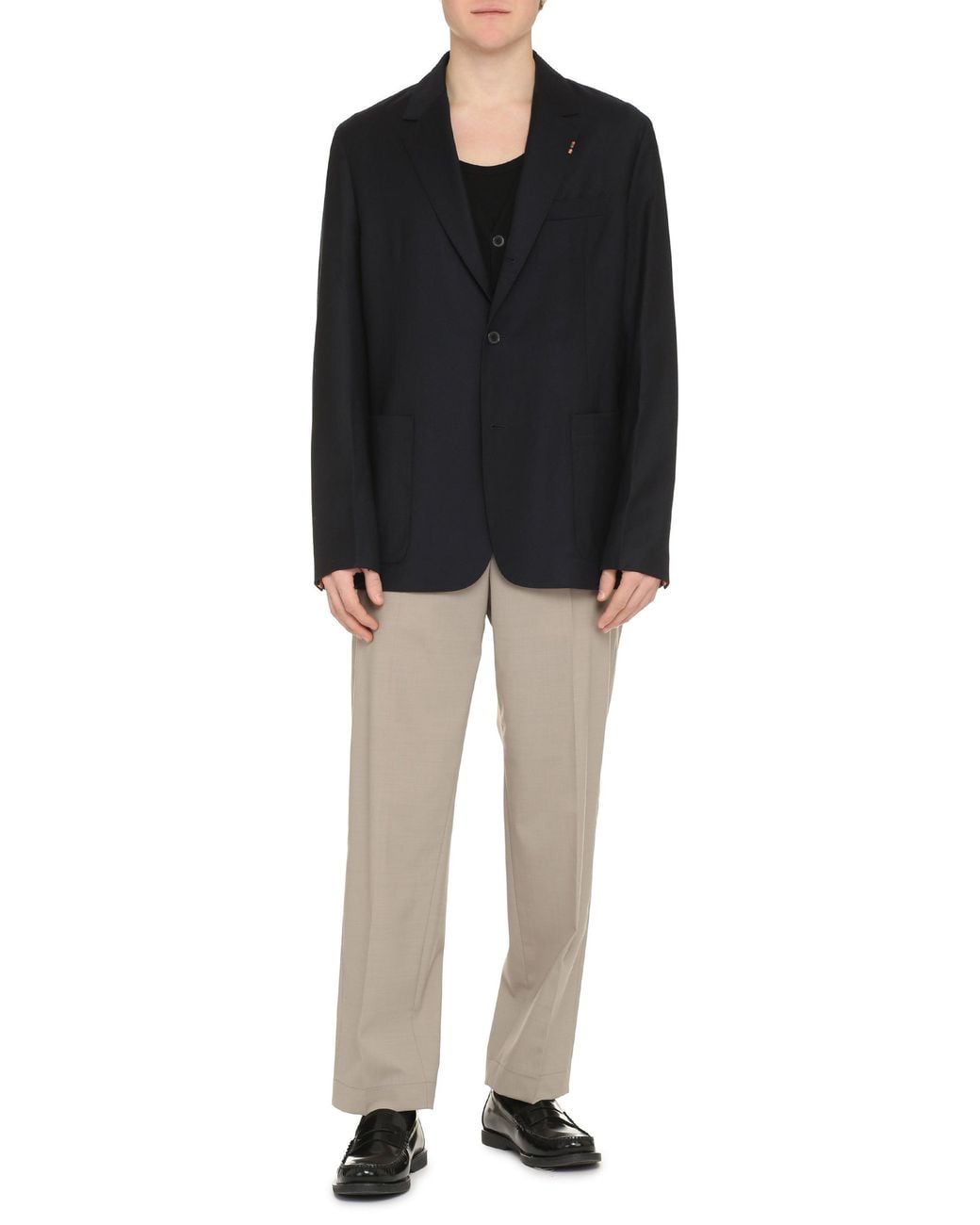 Paul Smith Blue Wool-Cashmere Blend Two-Button Blazer For for men