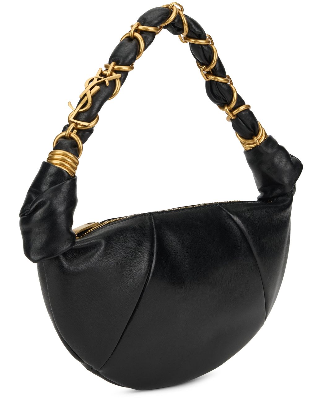 Saint Laurent Black Hobo Bag Mini Amalia