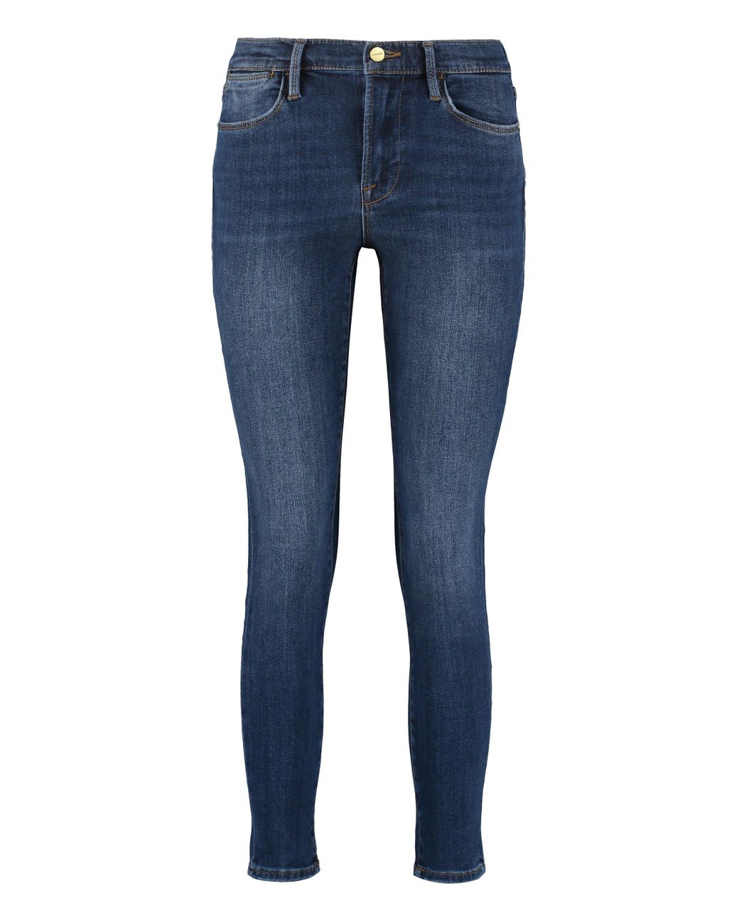 Skinny fit high rise jeans deals
