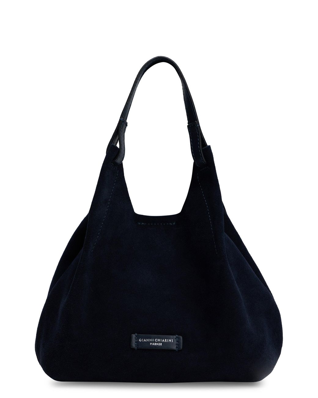 Gianni Chiarini Blue Suede Tote Handbag