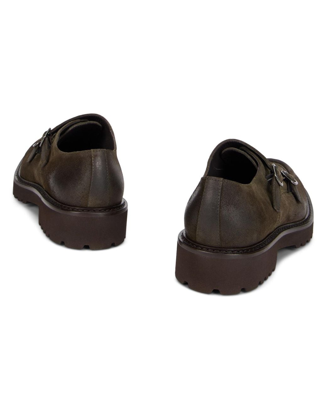 Doucal's Brown Shoe With Straps for men