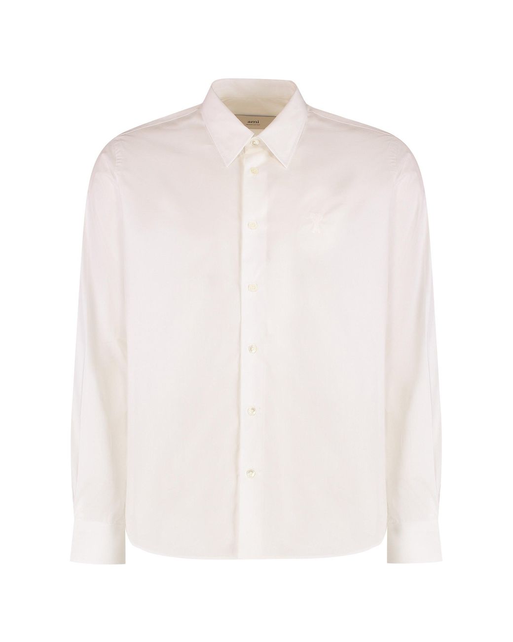 Camicia in cotone di AMI in White da Uomo