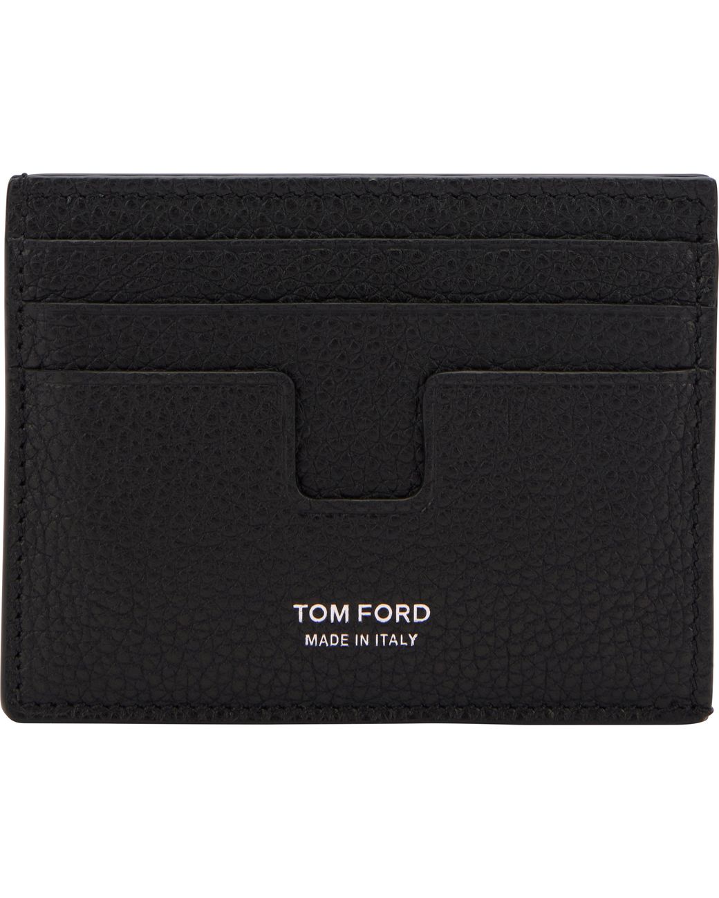 Tom Ford Black Leather Card Holder for men