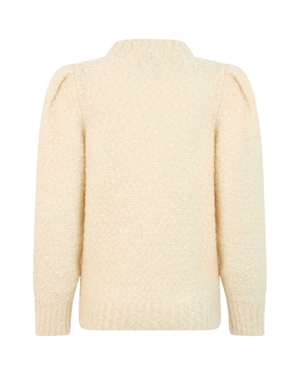 Isabel Marant Natural Sweater With Balloon Sleeves Virgin Wool