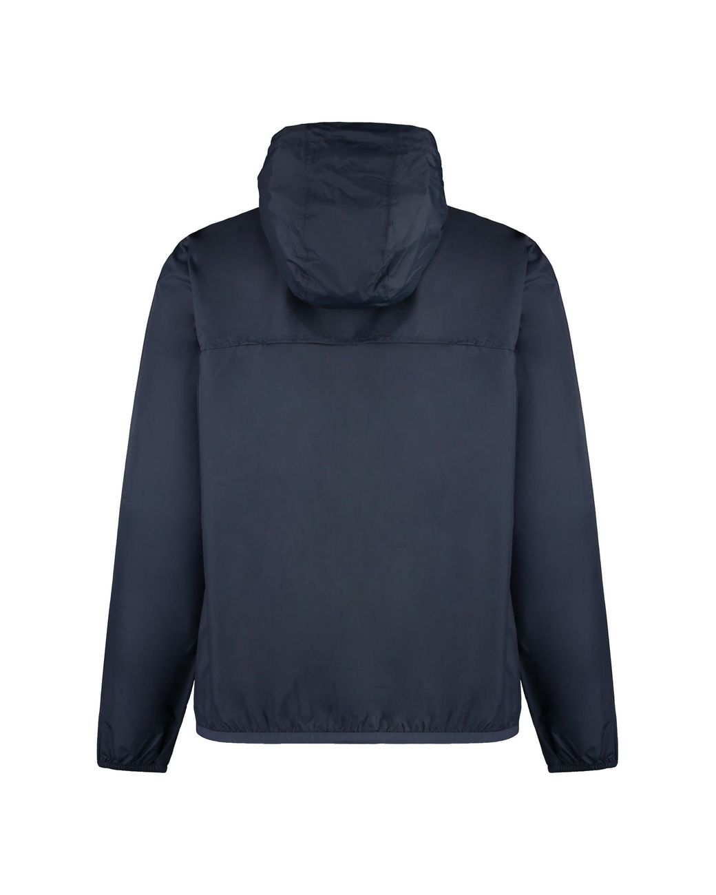 K-Way Blue Claude Hooded Nylon Jacket for men