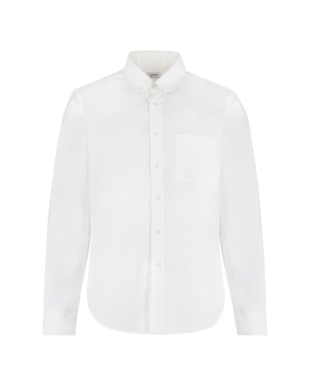 Aspesi White Cotton Poplin Shirt for men