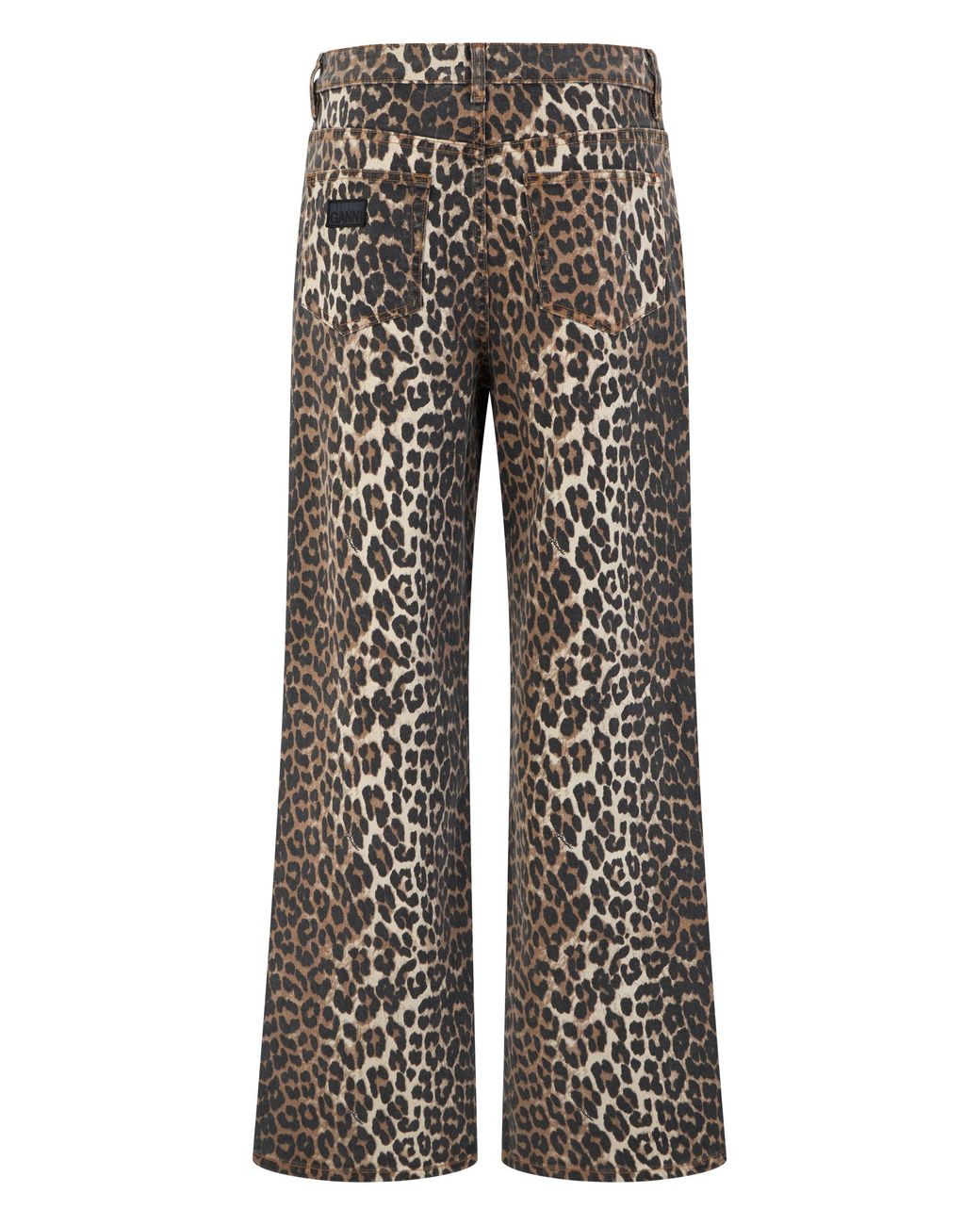 Ganni Multicolor Animal Print Jeans