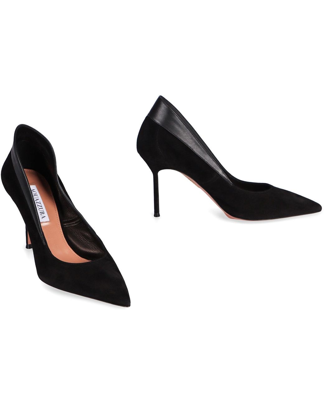 Aquazzura Black Décolleté Suede Glove
