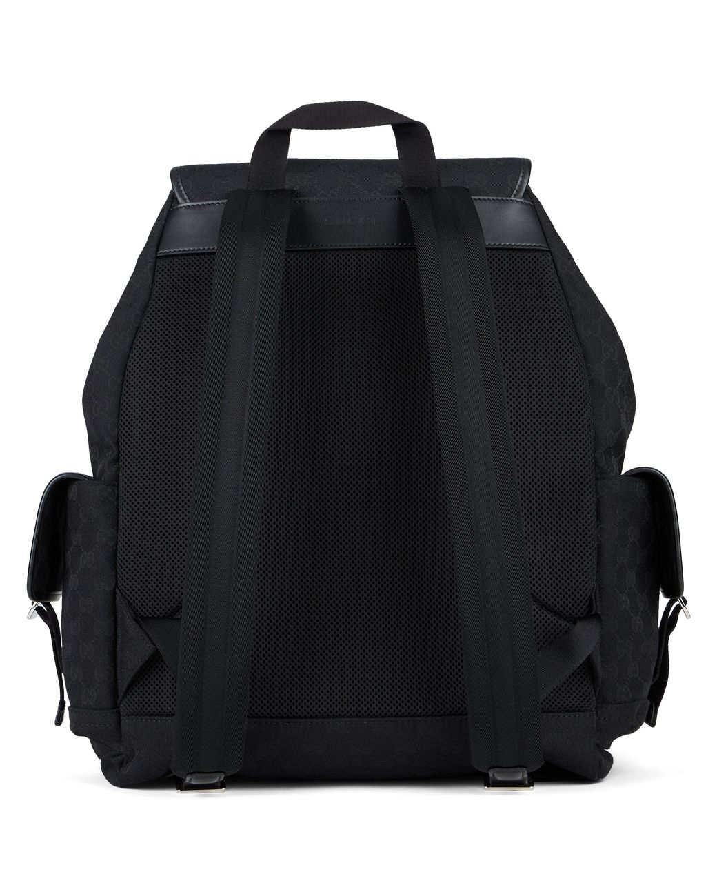 Gucci Black Gg Supreme Fabric Backpack for men