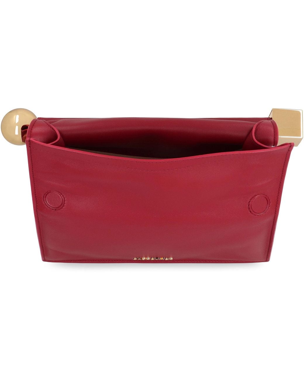 Jacquemus Red Square Leather Pouch