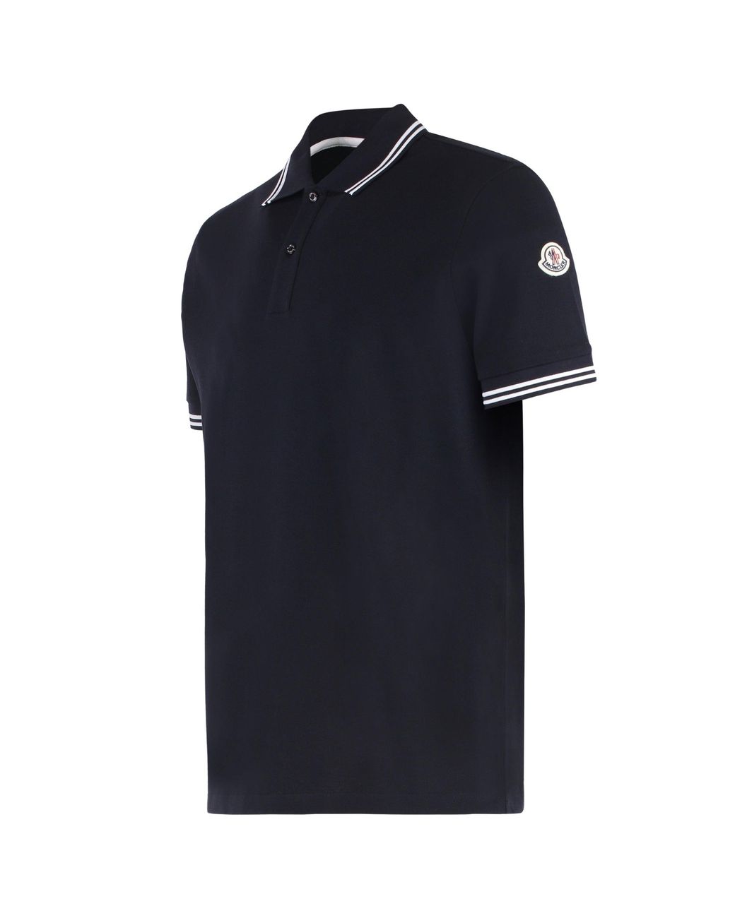 Moncler Black Classic Cotton-Piqué Polo Shirt For for men