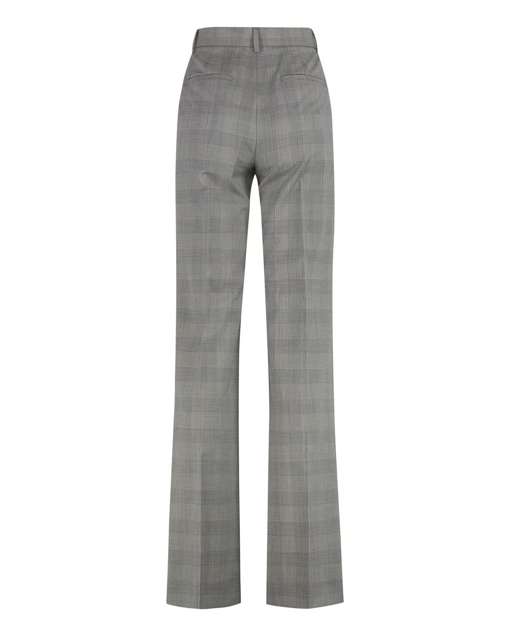 Sportmax Gray Tailored Wool Trousers Batun Virgin Trouser Suits