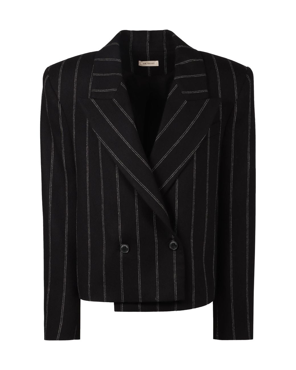 The Mannei Black Bert Double Breasted Blazer