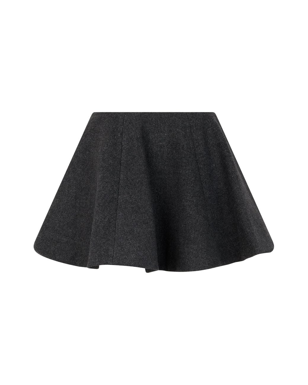 Ganni Black Skirt Wool