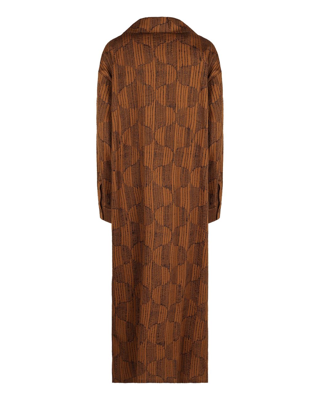 Max Mara Brown Edwige Cotton Mini-Dress