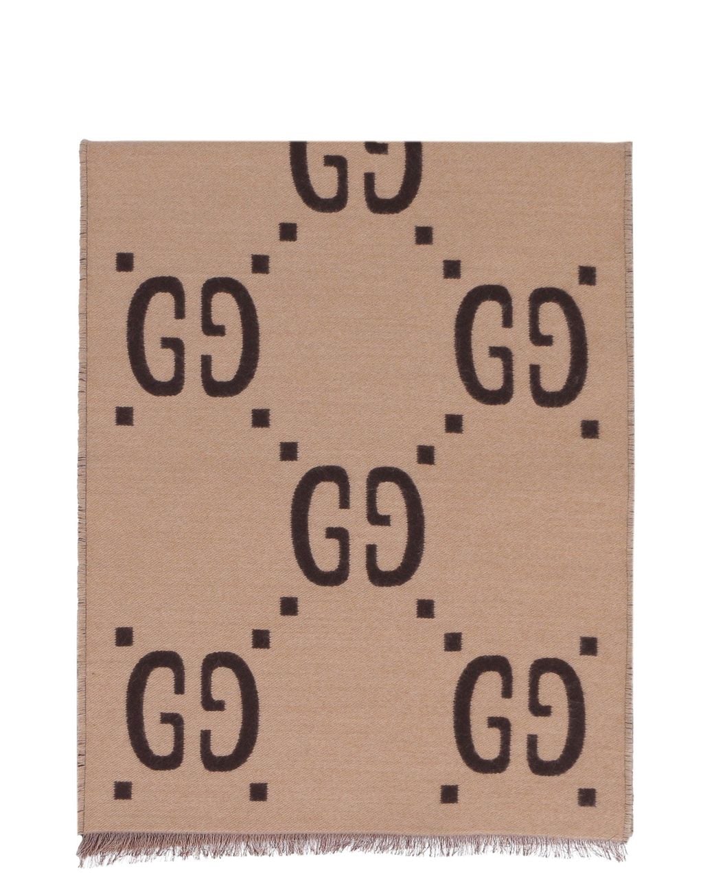 Gucci Natural Wool And Silk Scarf for men